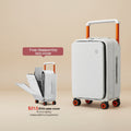 White carry on size luggage dimensions with free disassembly box cover