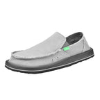 Men's comfortable shoes in gray canvas for casual outings