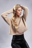 Women's Sweaters Mock Neck Pullover