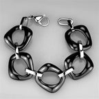 Modern silver link bracelet featuring bold, geometric links for a stylish everyday accessory
