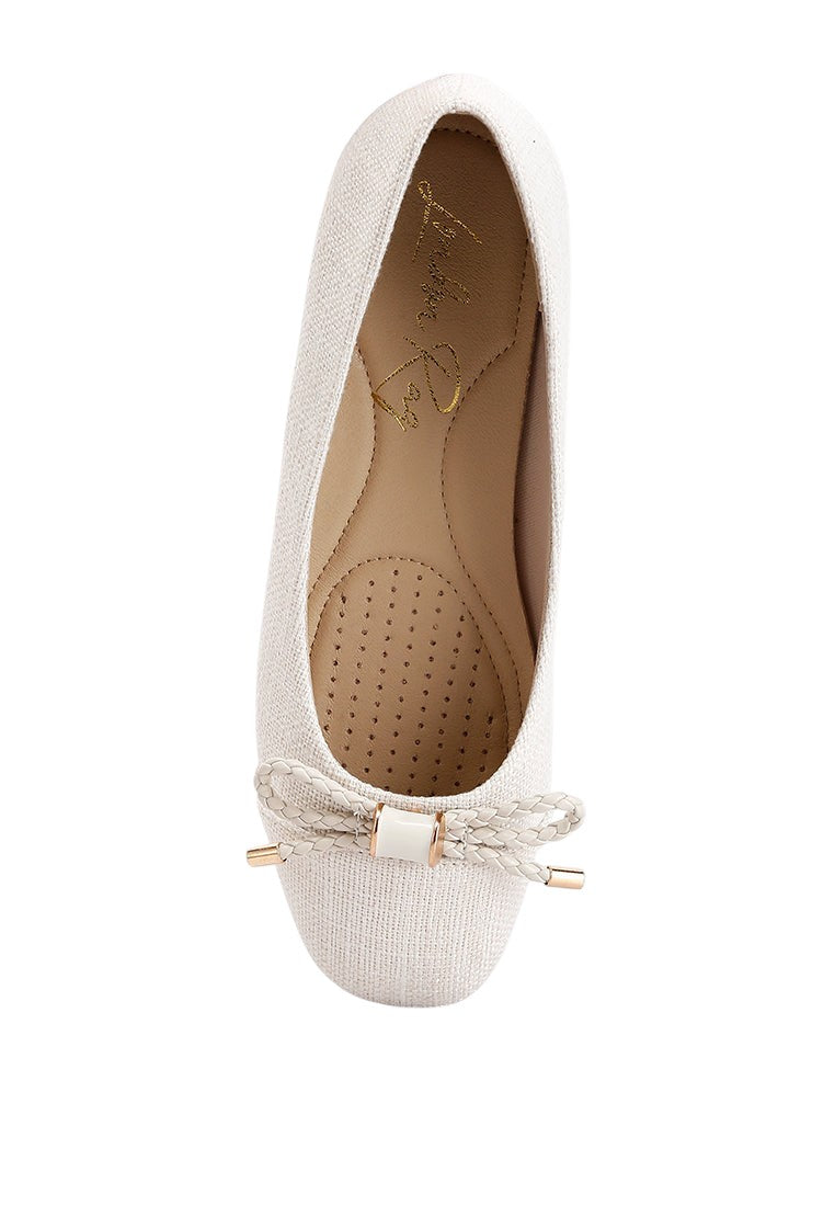 Ballerines plates Moi Métallisées Ornées