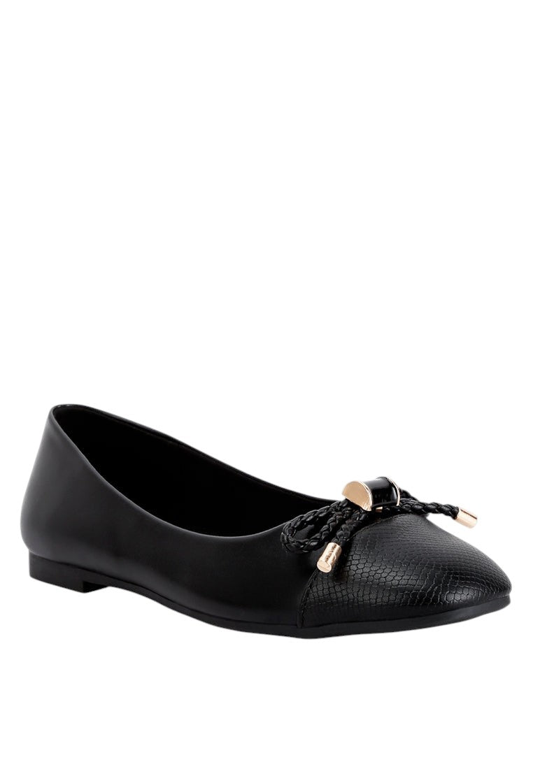 Ballerines plates Moi Métallisées Ornées
