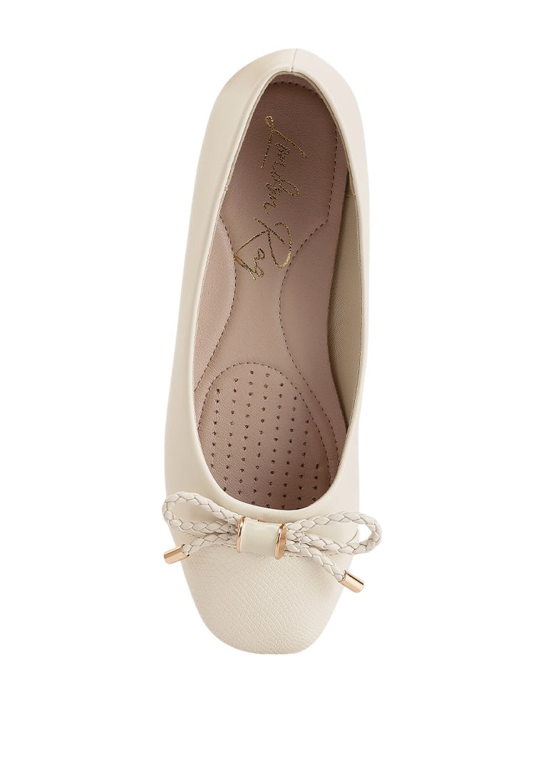 Ballerines plates Moi Métallisées Ornées