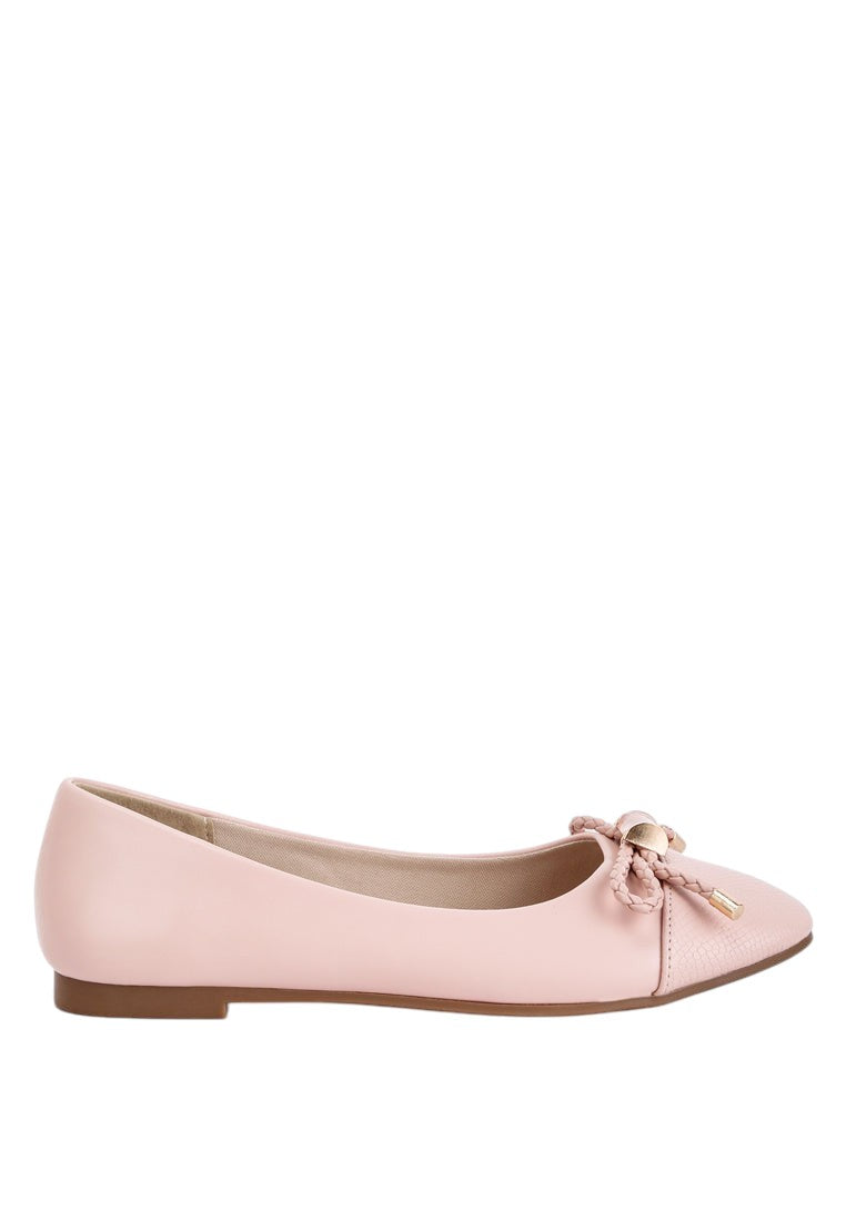 Ballerines plates Moi Métallisées Ornées