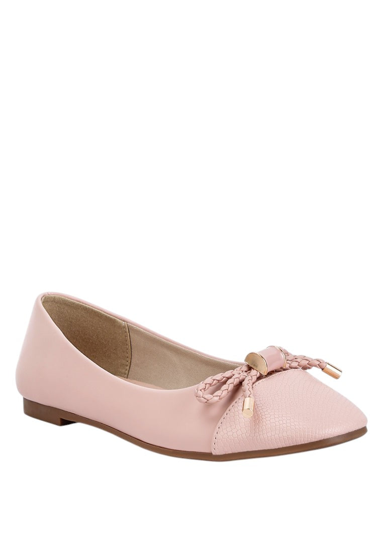 Ballerines plates Moi Métallisées Ornées