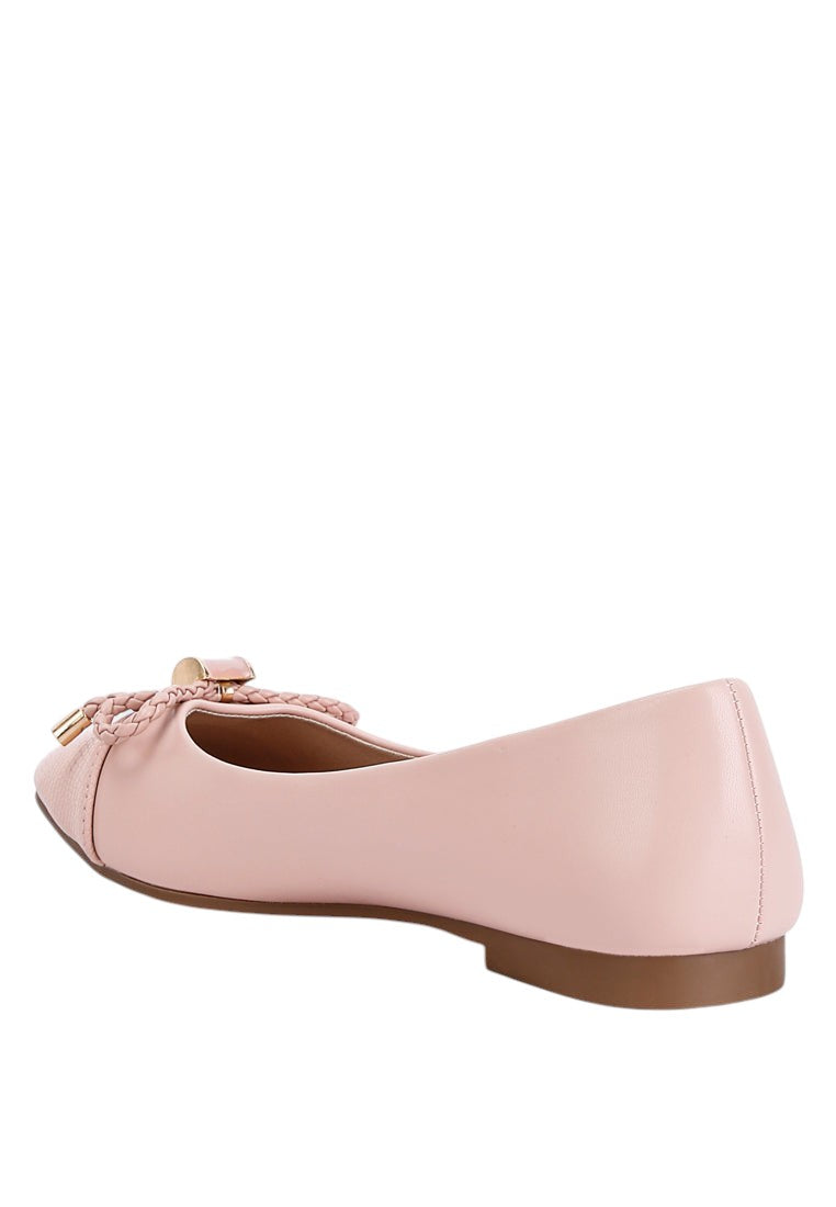 Ballerines plates Moi Métallisées Ornées