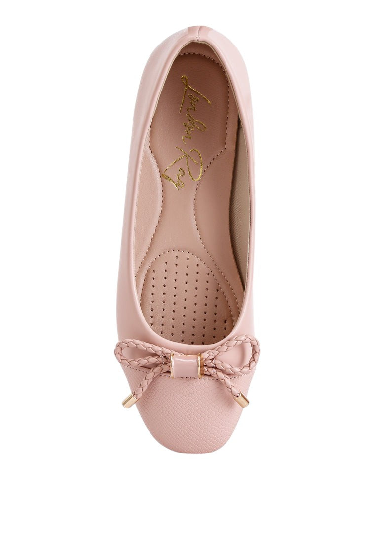 Ballerines plates Moi Métallisées Ornées