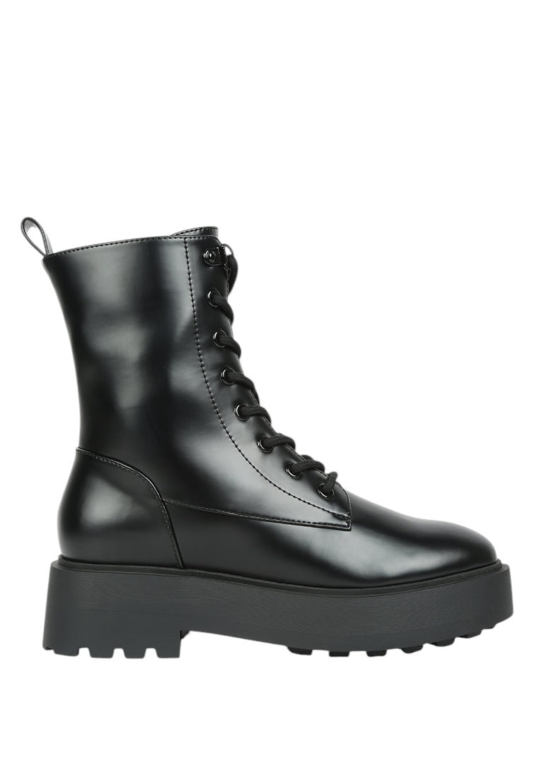 Bottines motardes en similicuir Molsh