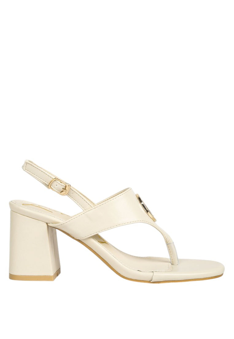 Monde Block Heel Thong Sandals
