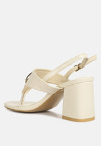 Monde Block Heel Thong Sandals