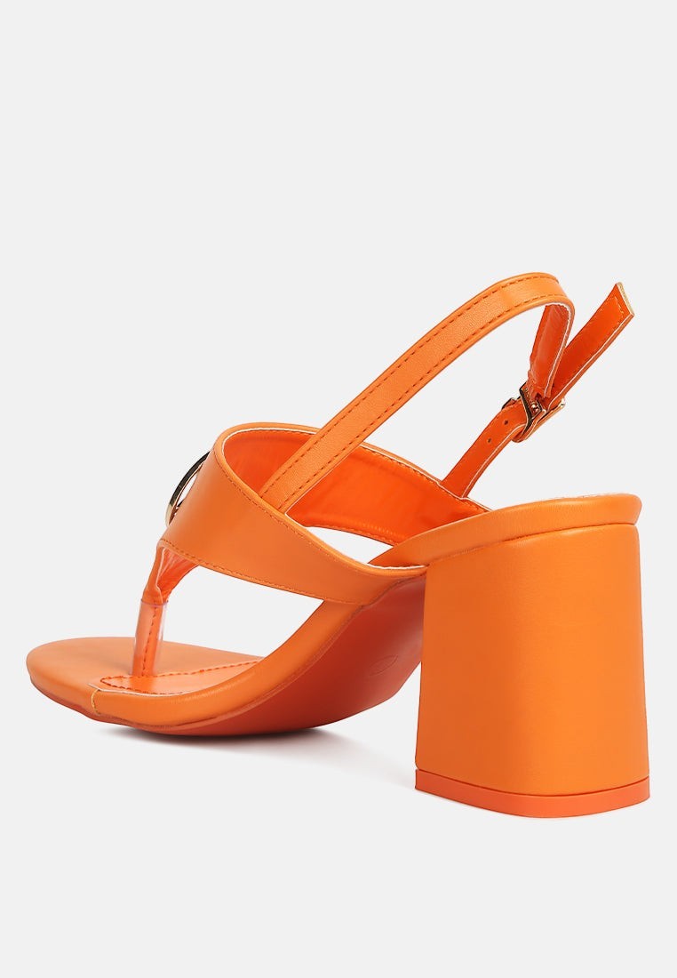 Monde Block Heel Thong Sandals
