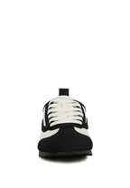 Women's Moomba lace up sneakers in black, versatile for casual wear