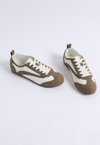Moomba lace up sneakers in brown suede for women's casual wear