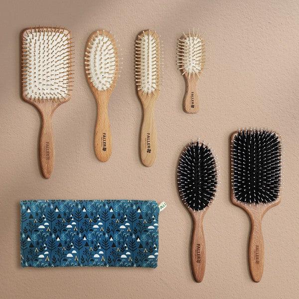 Travel Essentials - Toiletries Morethan8 Faller Brushes Wood Pin Paddle Brush