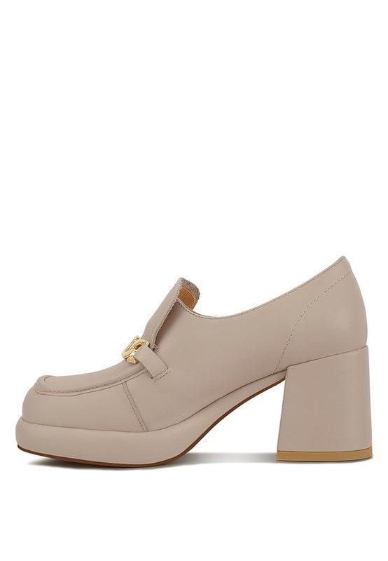 Women's Shoes - Sandals Morgan Metallic Embellishment Platform Loafers