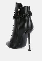 Moulin Ringed Stiletto Camouflage Ankle Boot