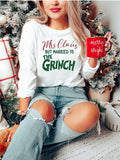 Women's Ocean and 7th Mrs Claus the Grinch shirt with festive design for holiday celebrations