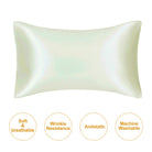 Ivory mulberry silk pillowcase for soft and breathable sleep