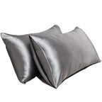 Gray mulberry silk pillowcase for hair and skin