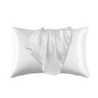 White mulberry silk pillowcase for hair and skin care