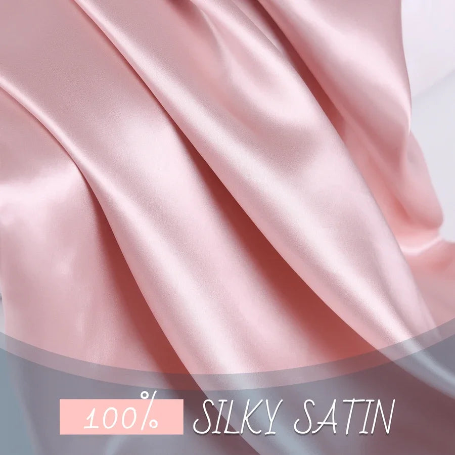 Pink mulberry silk pillowcase, luxury softness for better sleep