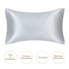 Silver mulberry silk pillowcase, soft and breathable for skincare