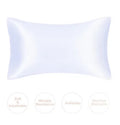 White mulberry silk pillowcase for soft sleep and wrinkle resistance
