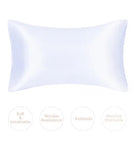 White mulberry silk pillowcase for soft sleep and wrinkle resistance