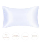 White mulberry silk pillowcase for soft sleep and wrinkle resistance