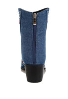 Rag Company women's multi color embellished boots with a stylish zip closure and elegant design