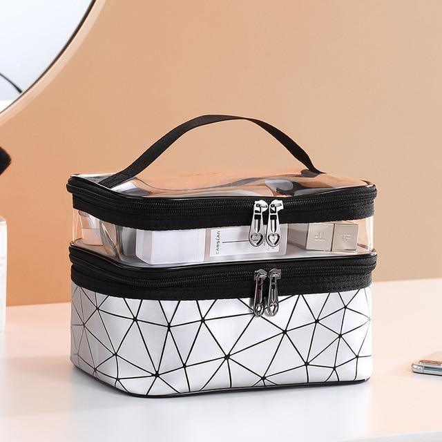 travel makeup bag with compartments