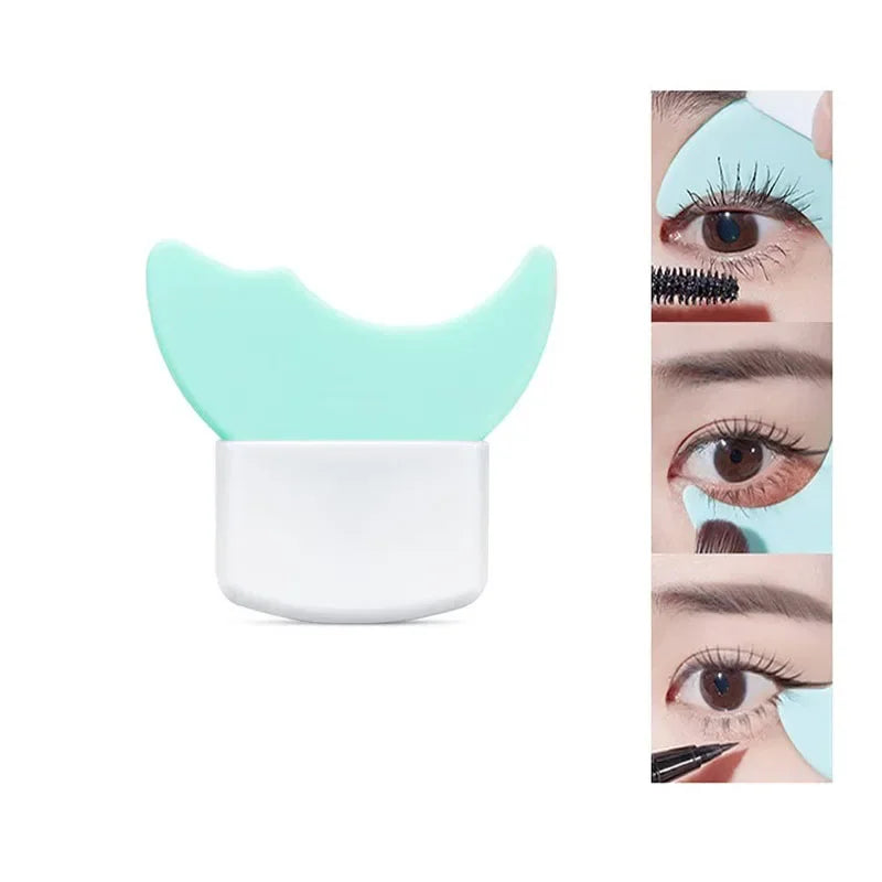 Multi-functional eyeliner stencil in mint for easy makeup application