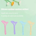 Silicone multi-functional eyeliner stencil in pastel colors for easy application