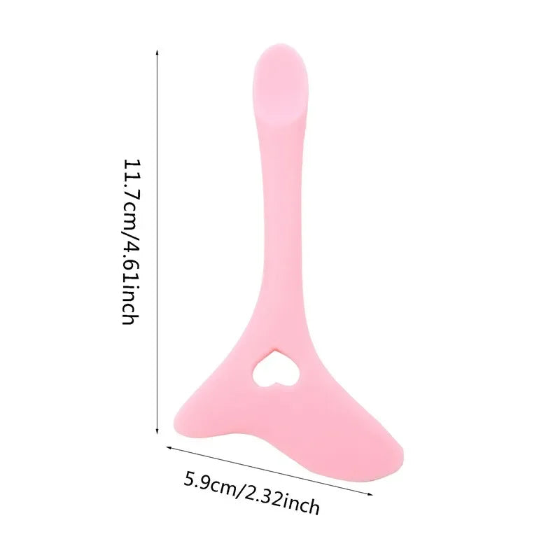 Pink multi-functional eyeliner stencil for precise makeup application