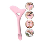 Pink multi-functional eyeliner stencil for precise application and shaping