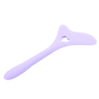 Purple silicone multi-functional eyeliner stencil for easy makeup application