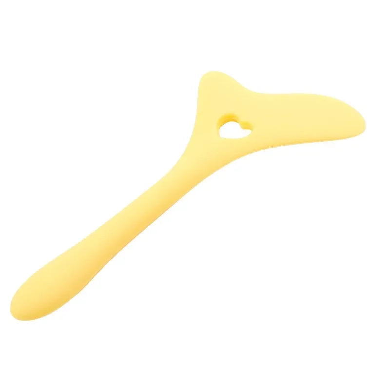 Yellow silicone multi-functional eyeliner stencil for precise application