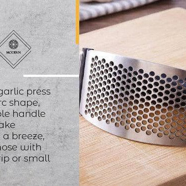 Home Essentials Multi-Functional Stainless Steel Garlic Press