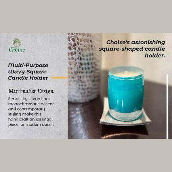Multi-Purpose Wavy-Square Candle Holder - VacationGrabs