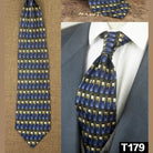 Men's multicolor silk ties for men, stylish pattern, formal wear