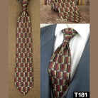 Multicolor silk ties for men, stylish pattern for formal occasions