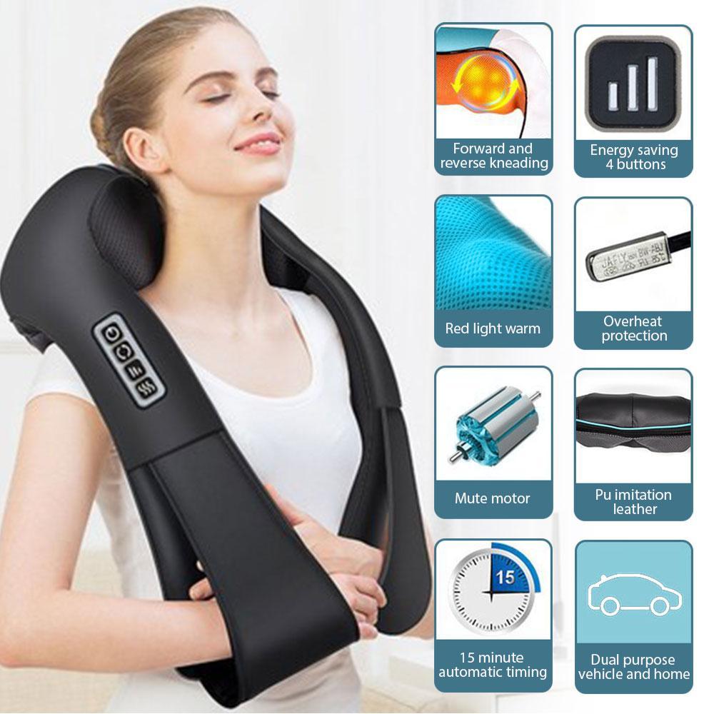 Gadgets Multifunctional Electric Shiatsu Neck Back Massager With...