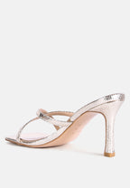 Muriel Cross Strap Slip On Sandals