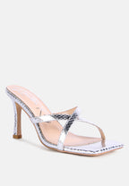 Muriel Cross Strap Slip On Sandals