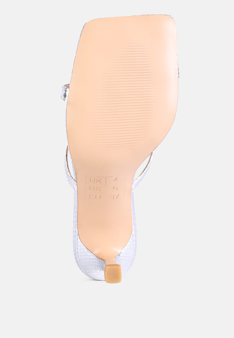 Muriel Cross Strap Slip On Sandals