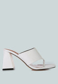 Muse Me Triangular Block Heel Thong Sandals