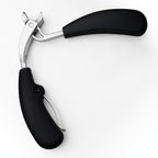 Black stainless steel nail clippers for a dog with ergonomic handles