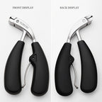 Black stainless steel nail clippers for a dog with ergonomic handles