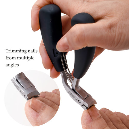 Dog nail clippers with ergonomic grip for safe trimming