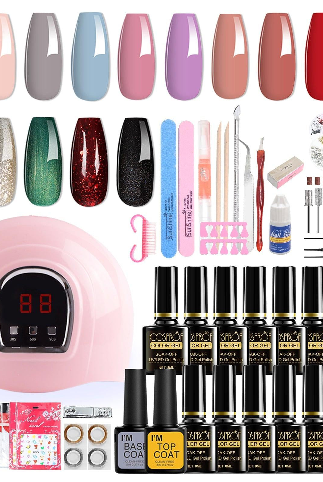 Women's Personal Care - Beauty Nail Polish Salon Diy Home Gel 6-In-1 Nail Drill Bit Set